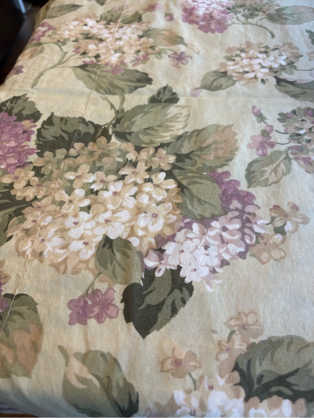 Martha Stewart Town & Country Hydrangea Floral Panel in Green, Pink & Cream - Picture 6 of 8